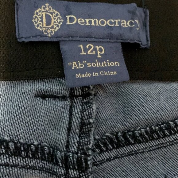 Democracy Ab Solutions Itty Bitty Boot Indigo Denim Jeans - Picture 4 of 7